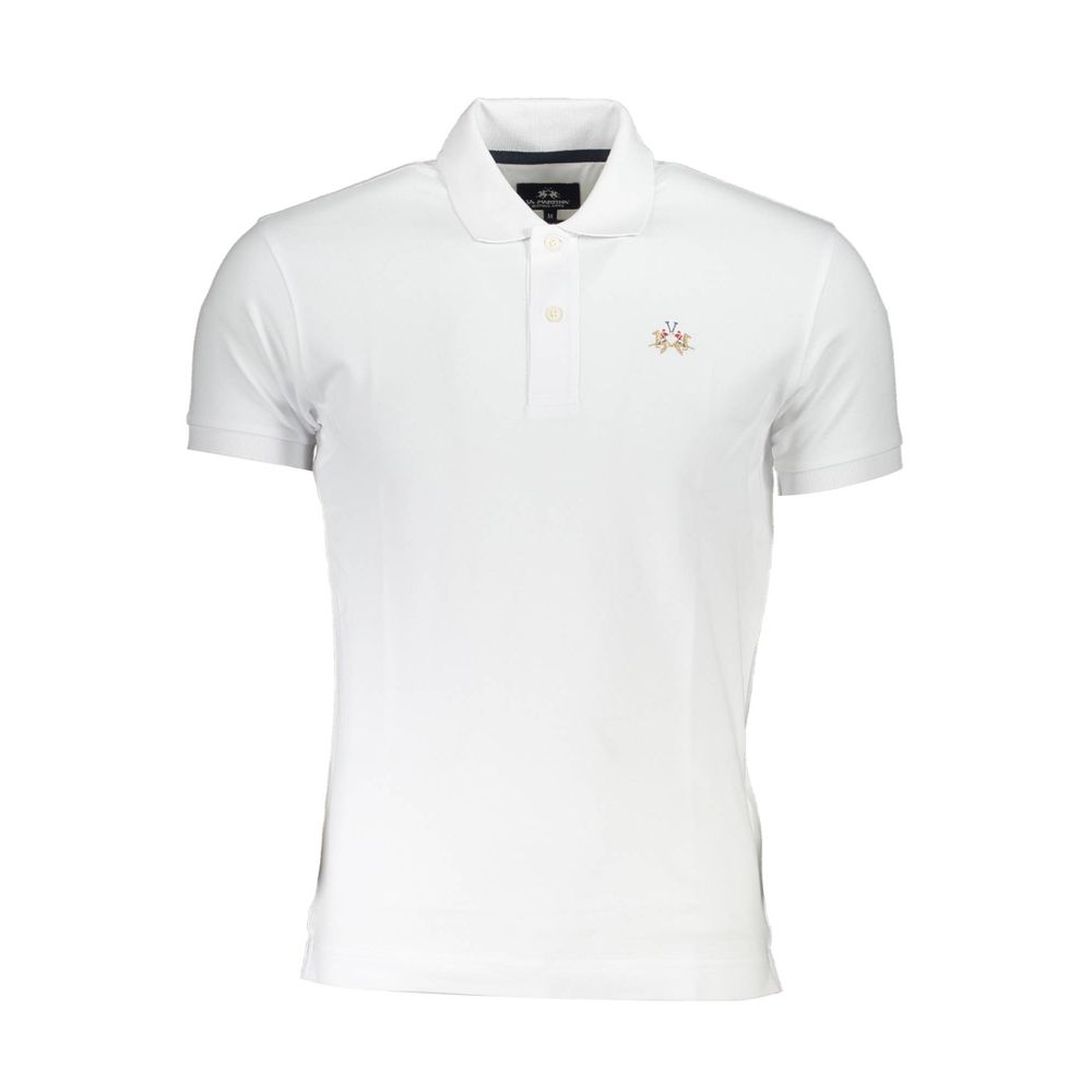 White Cotton Polo Shirt