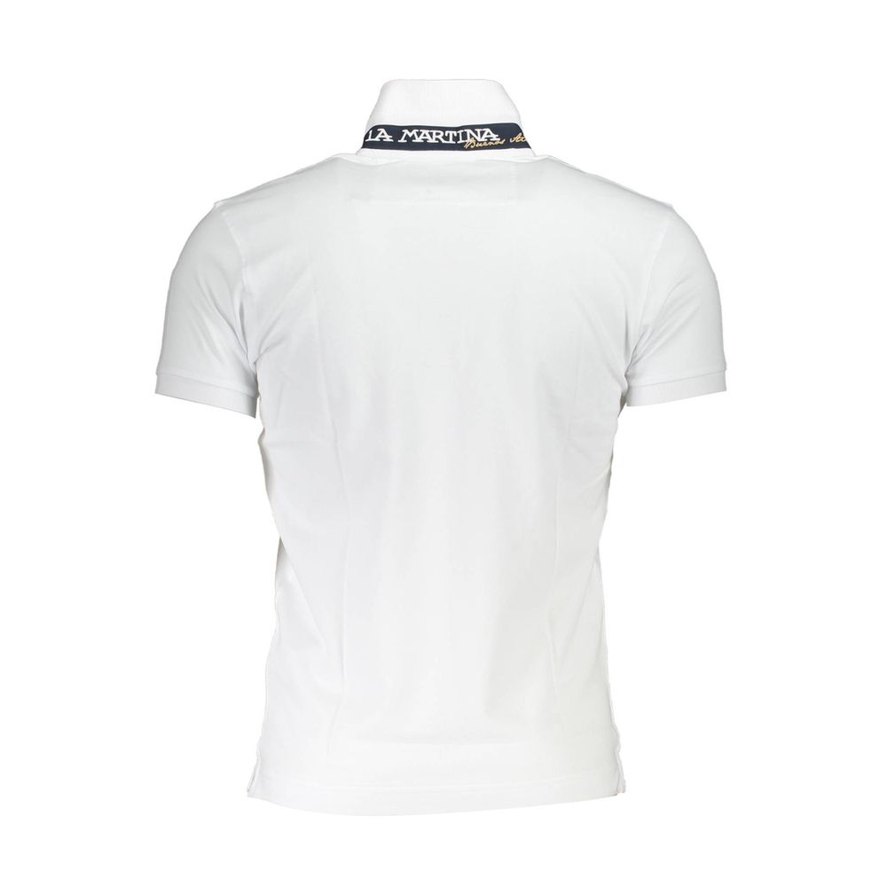 White Cotton Polo Shirt