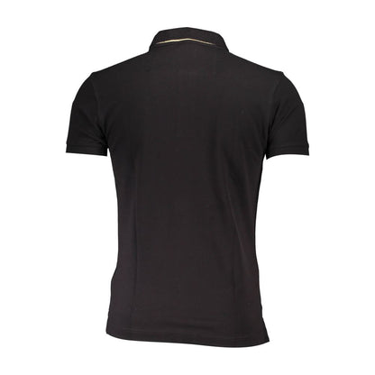Black Cotton Polo Shirt