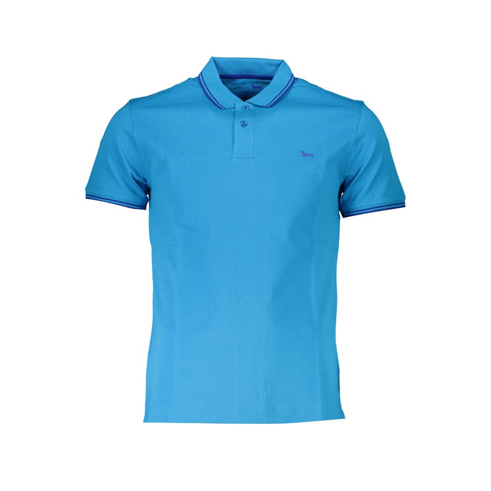 Blue Cotton Polo Shirt