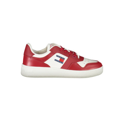 Red Polyester Sneaker