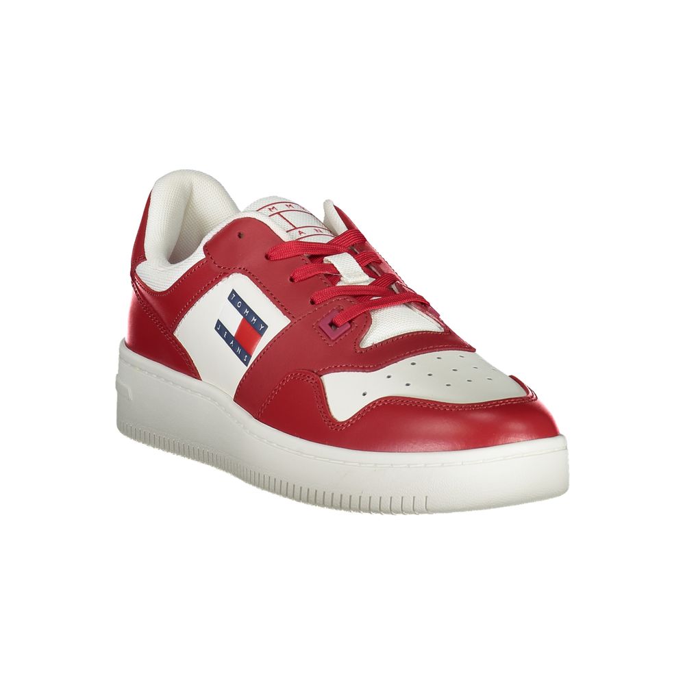 Red Polyester Sneaker