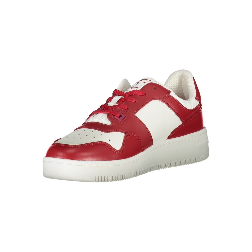 Red Polyester Sneaker
