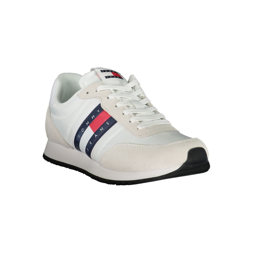 White Polyester Sneaker