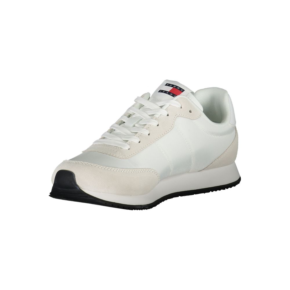White Polyester Sneaker