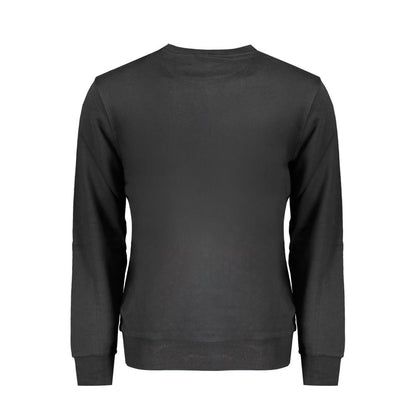 Black Cotton Men Sweater