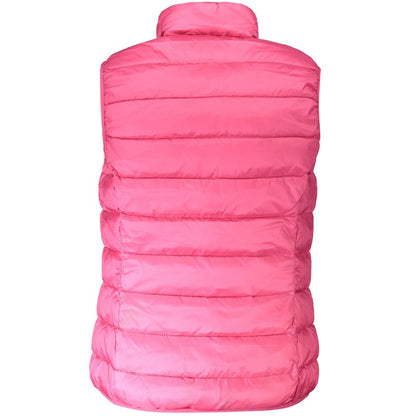 Pink Polyamide Sleveless Jacket
