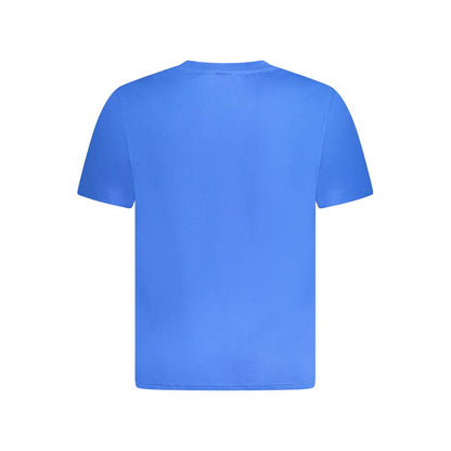 Blue Cotton Men's T-Shirt