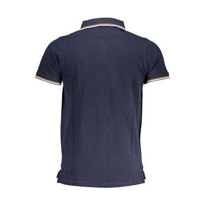Blue Cotton Polo Shirt