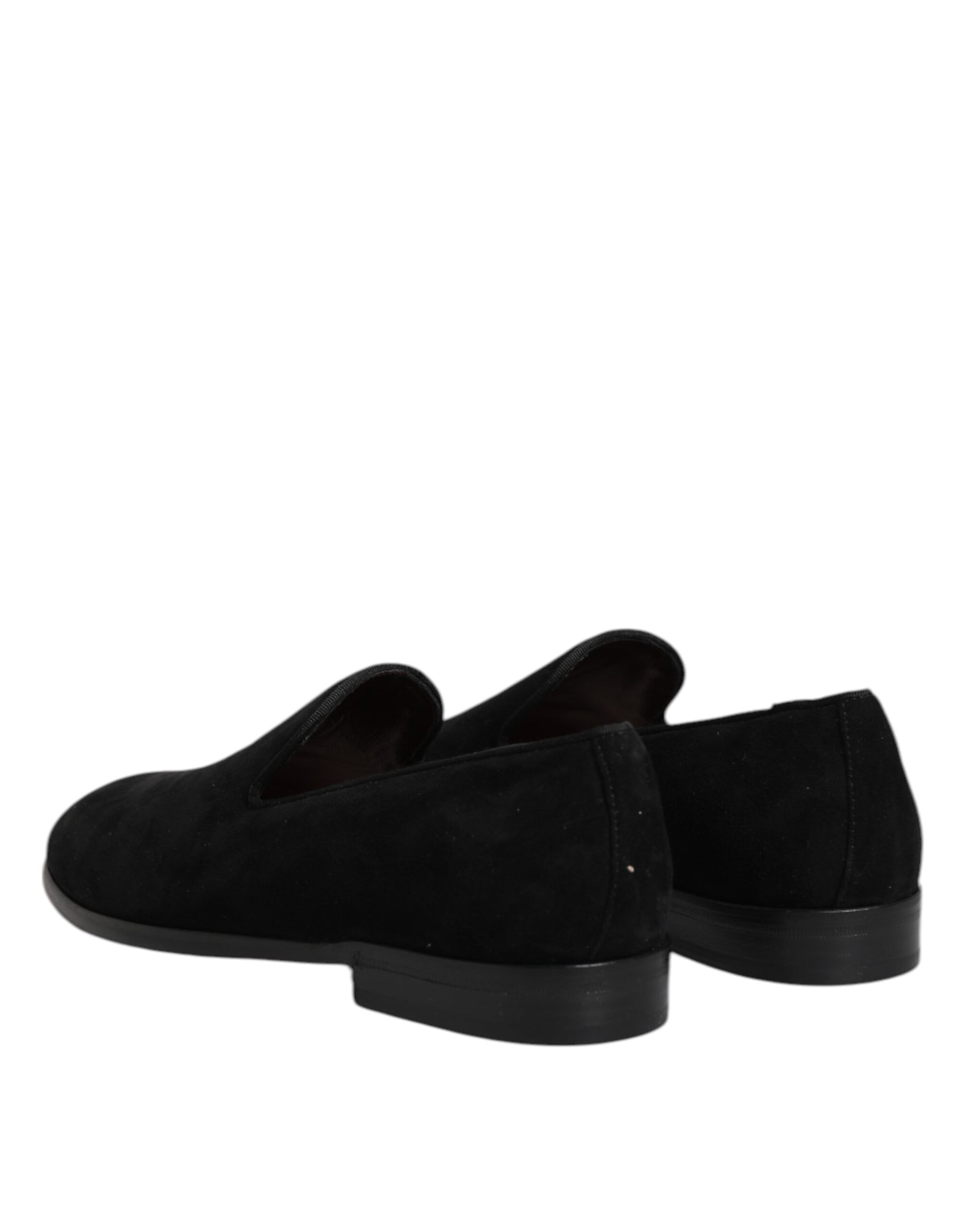 Black Suede Slip On Loafers Formal Shoes