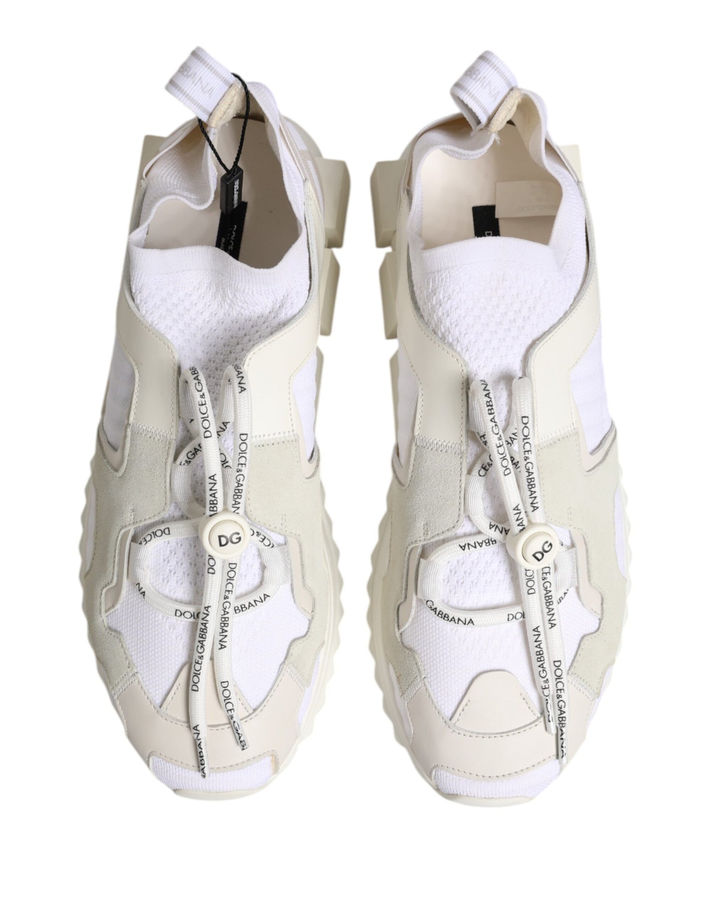 White Mesh Sorrento Trekking Sneakers Shoes