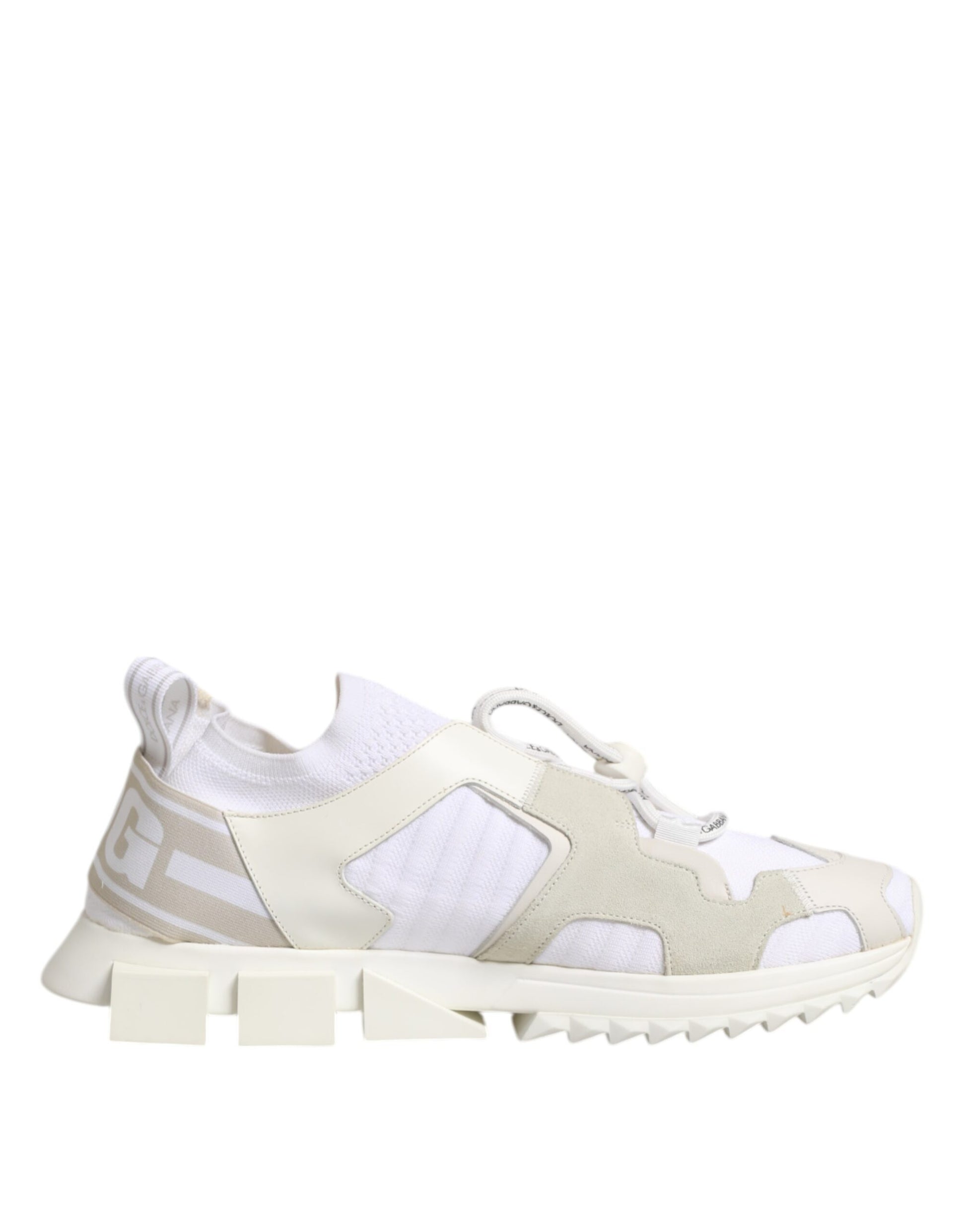 White Mesh Sorrento Trekking Sneakers Shoes