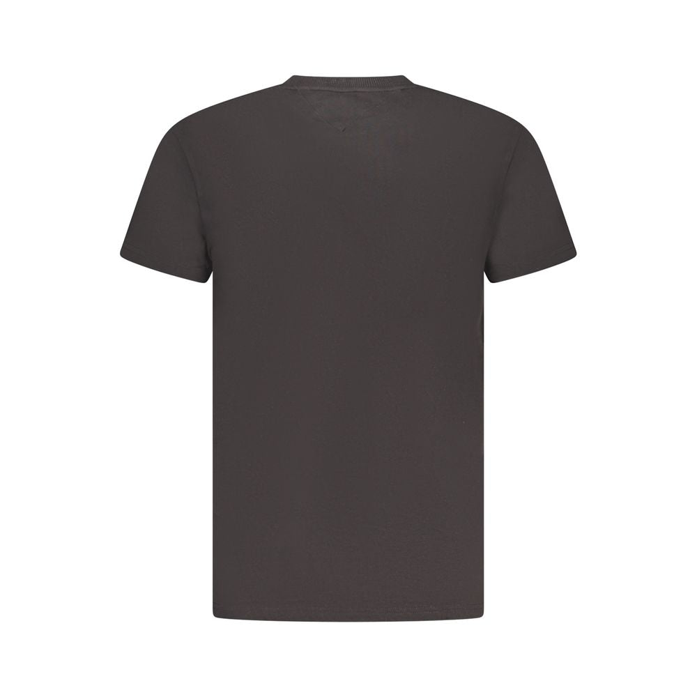 Black Cotton Men T-Shirt