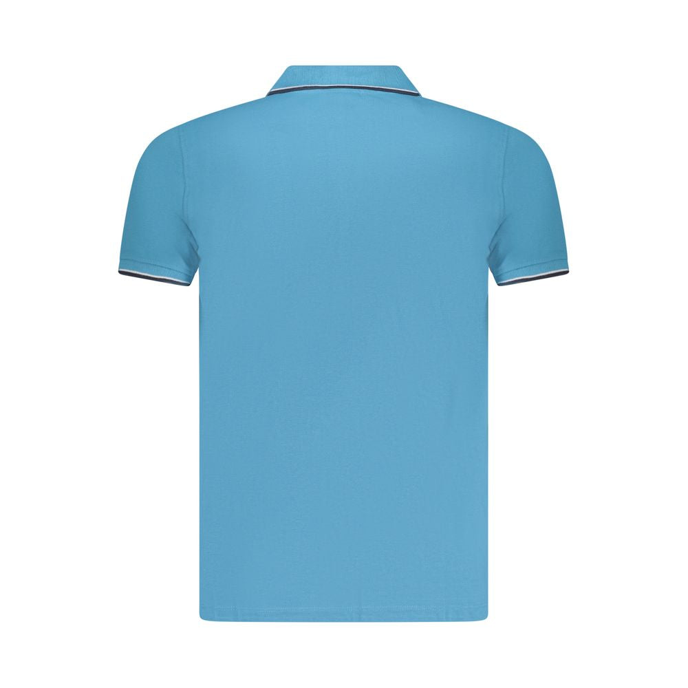 Blue Cotton Polo Shirt