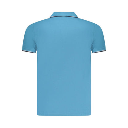 Blue Cotton Polo Shirt