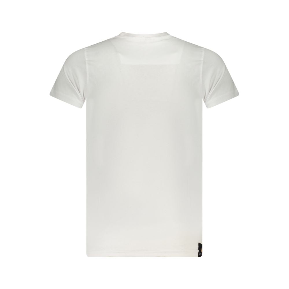 White Cotton Men's T-Shirt