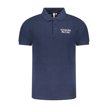 Blue Cotton Polo Shirt