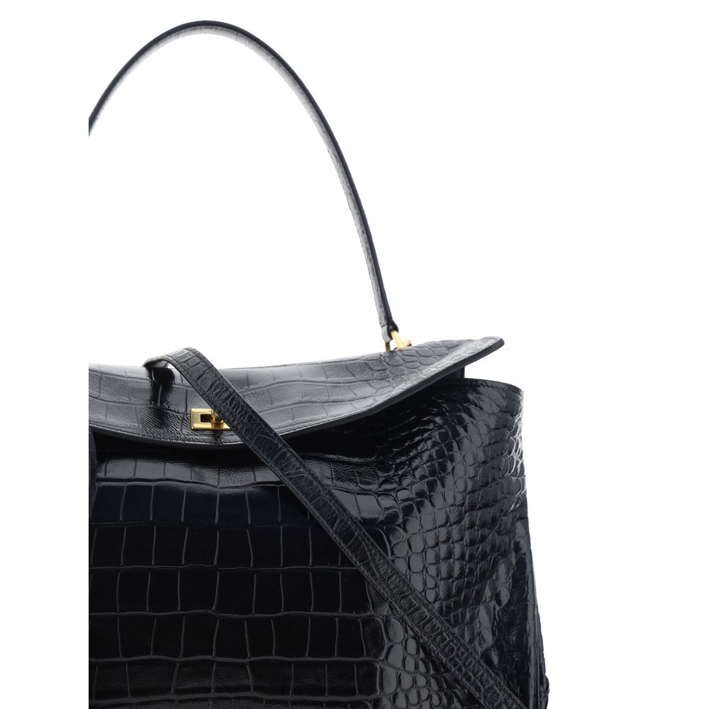 Black Calf Leather Bos Taurus Handbag