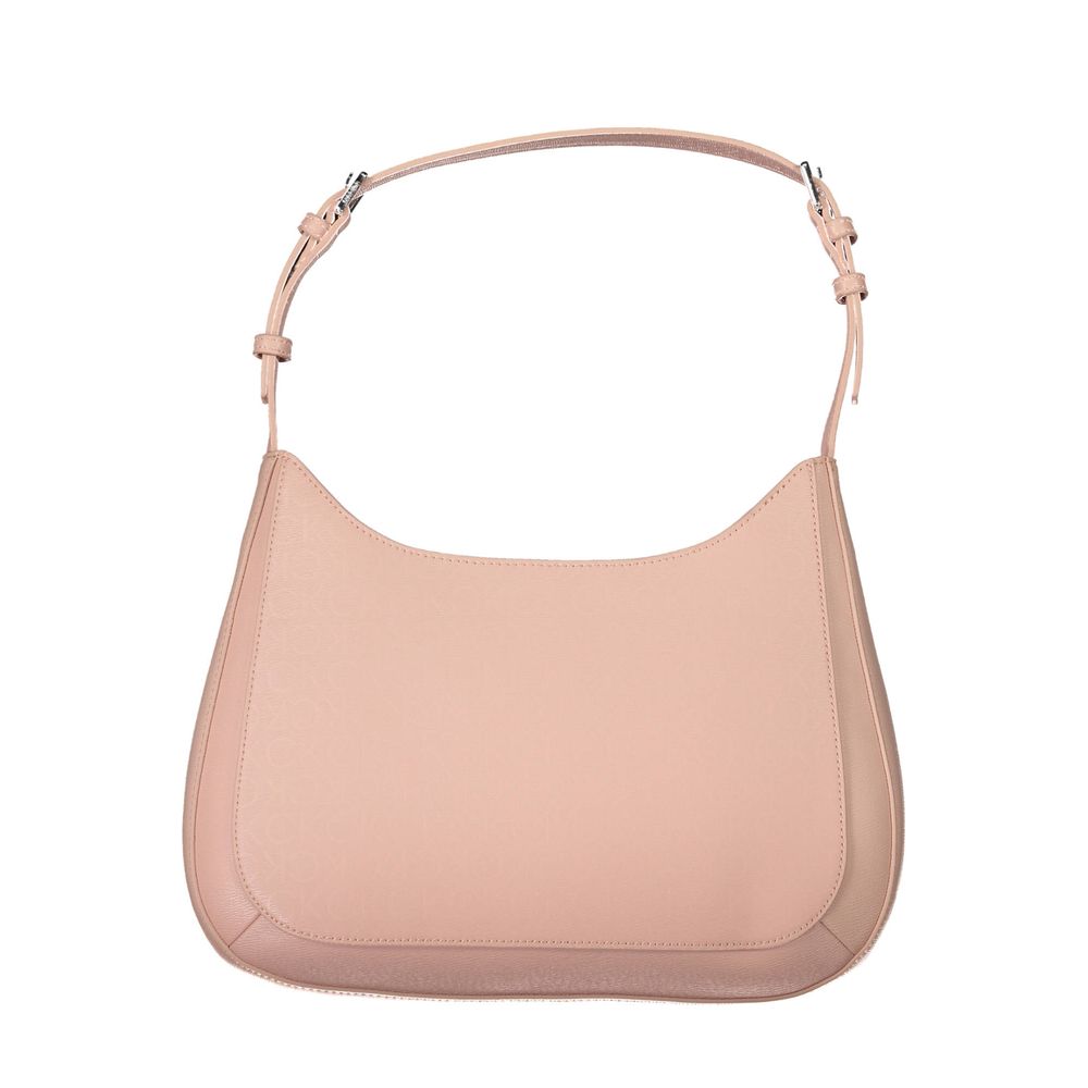 Pink Polyester Handbag