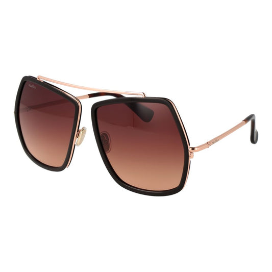 Brown Metal Sunglasses