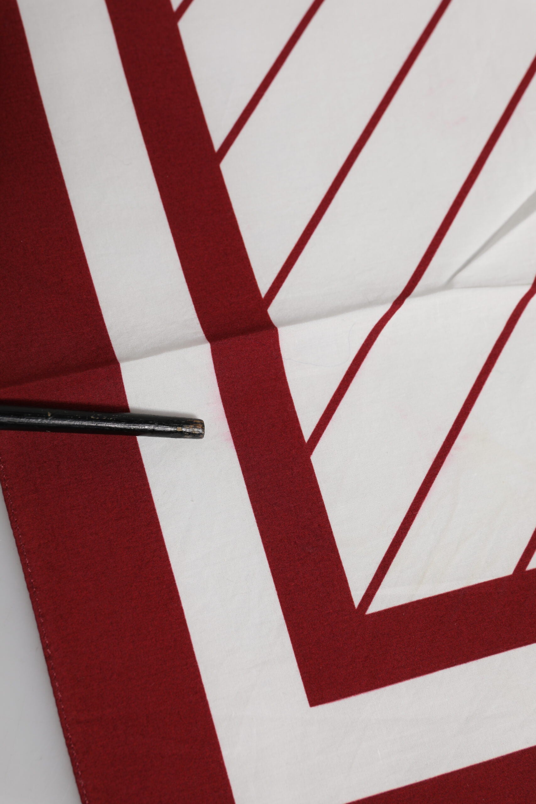 White Red DG Logo Square Men Foulard Scarf