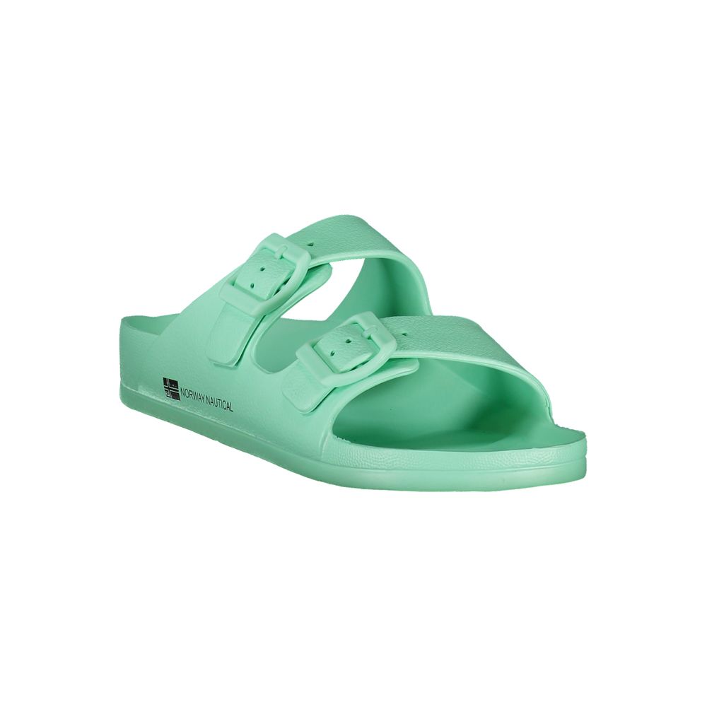 Green Plastic Women Sandal