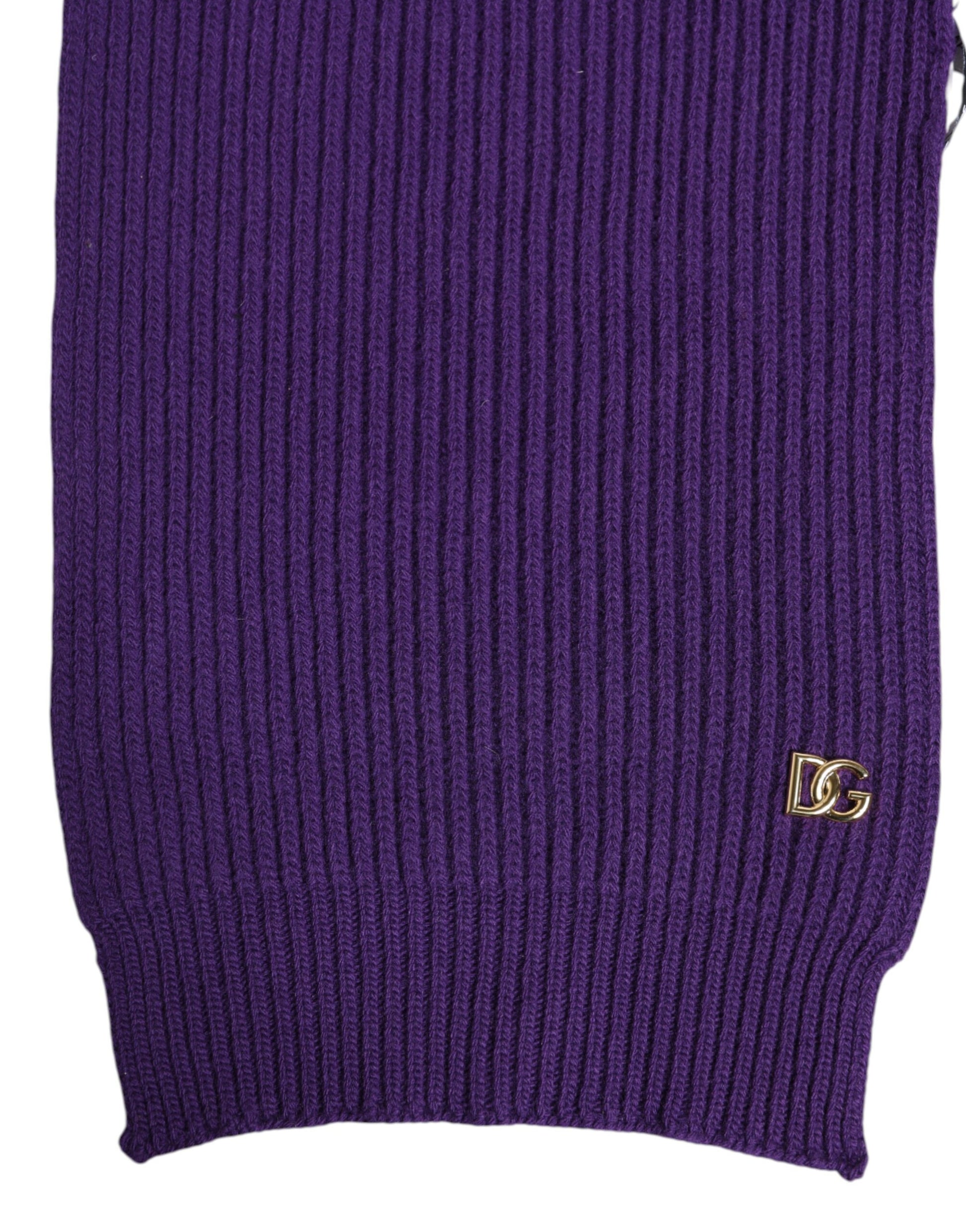 Purple DG Logo Neck Warmer Wrap Shawl Scarf