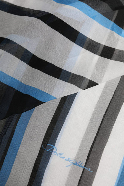 Multicolor Striped Neck Warmer Wrap Scarf