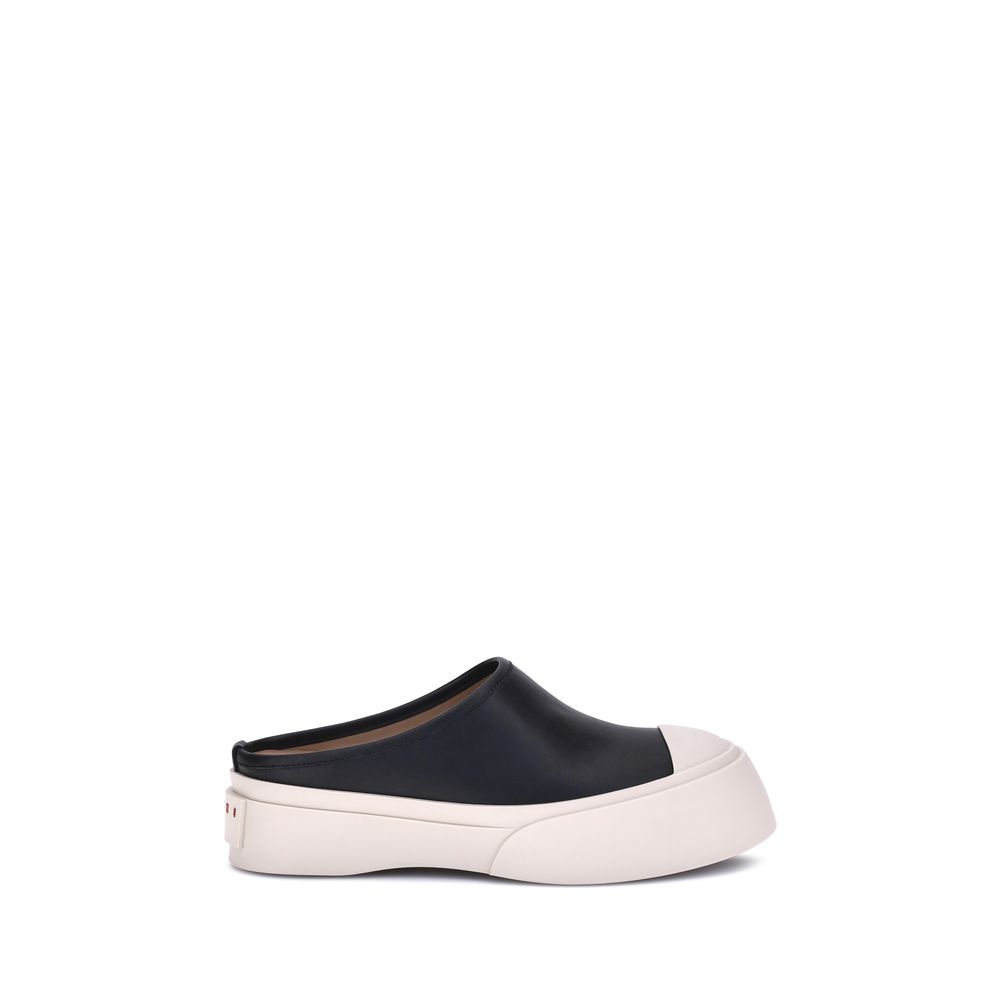 Black Rubber Mules
