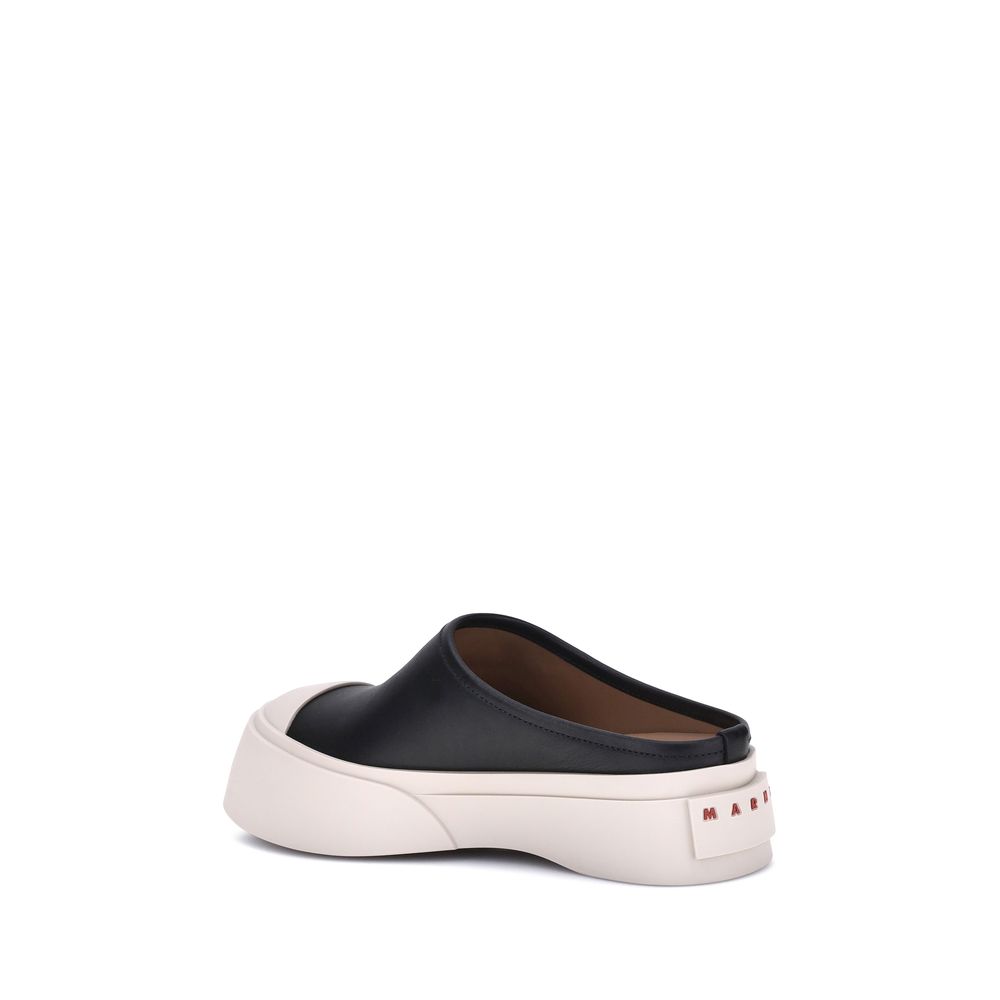 Black Rubber Mules