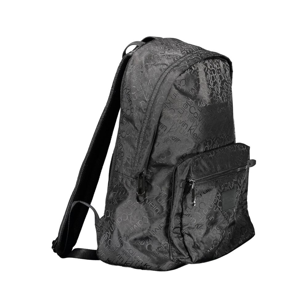 Black Polyester Backpack