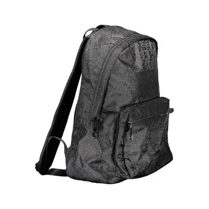 Black Polyester Backpack