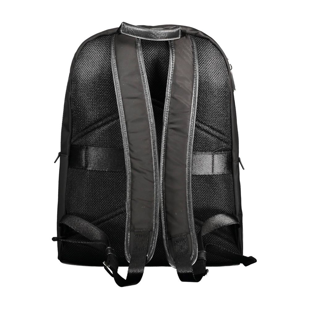 Black Polyester Backpack