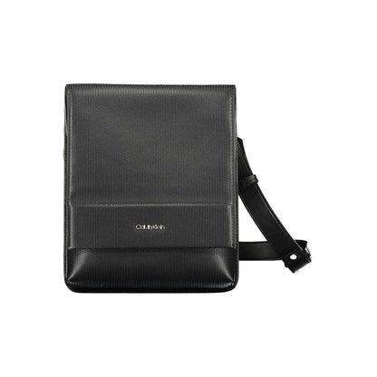 Black Polyester Shoulder Bag