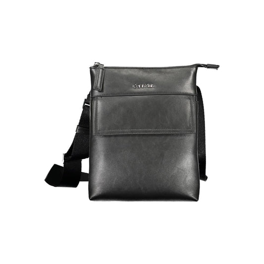 Black Polyester Shoulder Bag