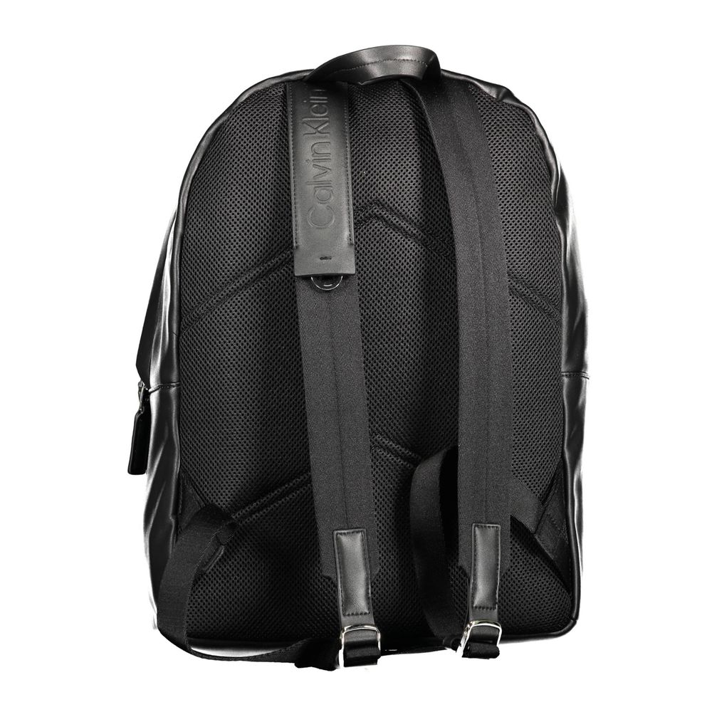Black Polyester Backpack
