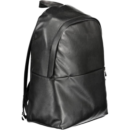Black Polyester Backpack
