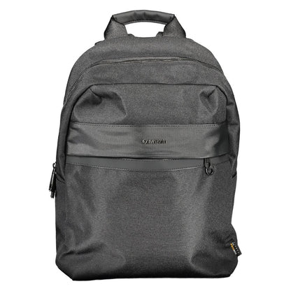 Black Polyester Backpack