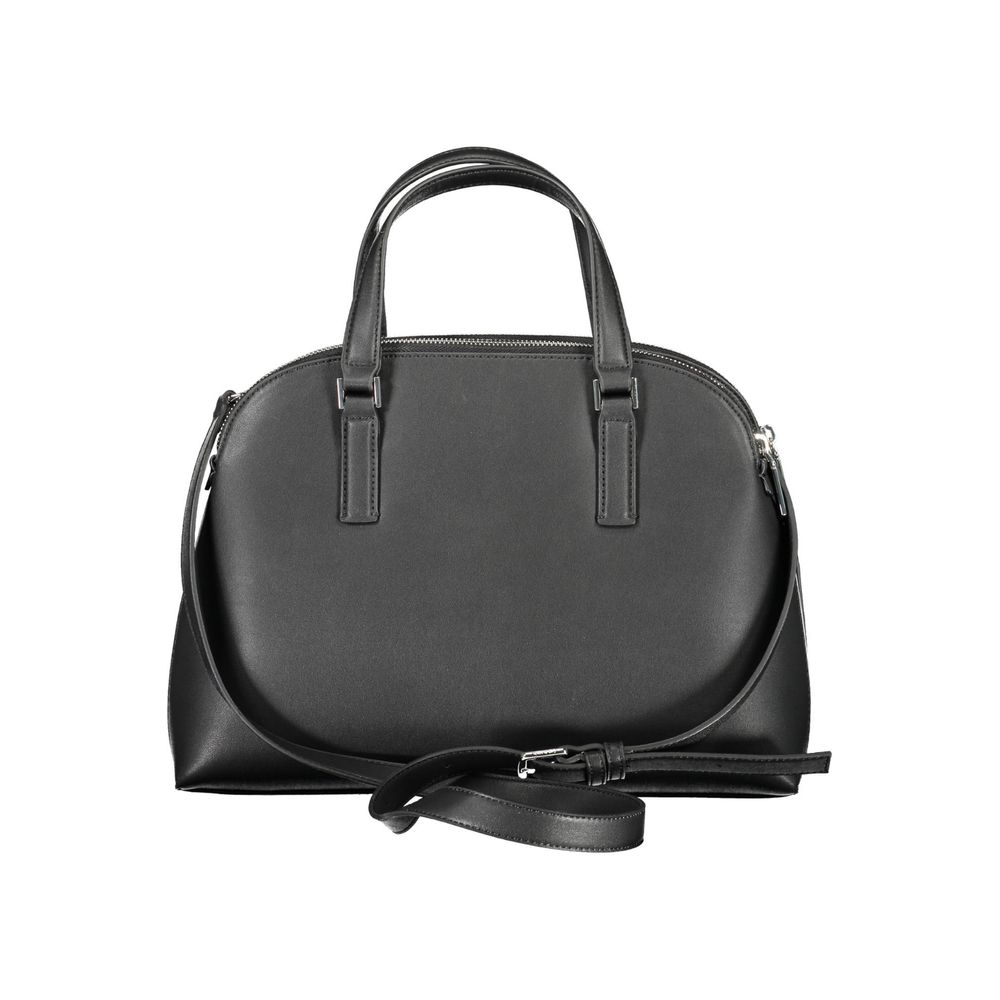 Black Polyester Handbag