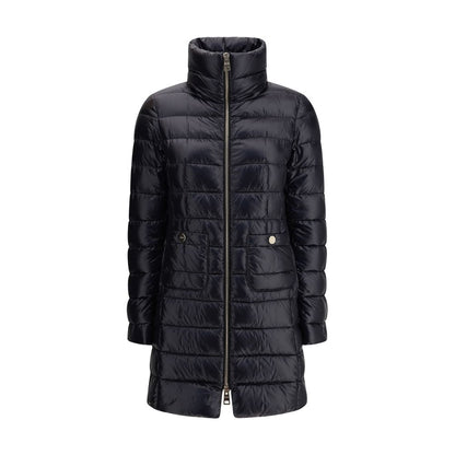 Black Polyamide Full-Length Jacket