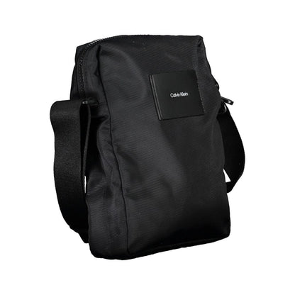 Black Polyester Shoulder Bag