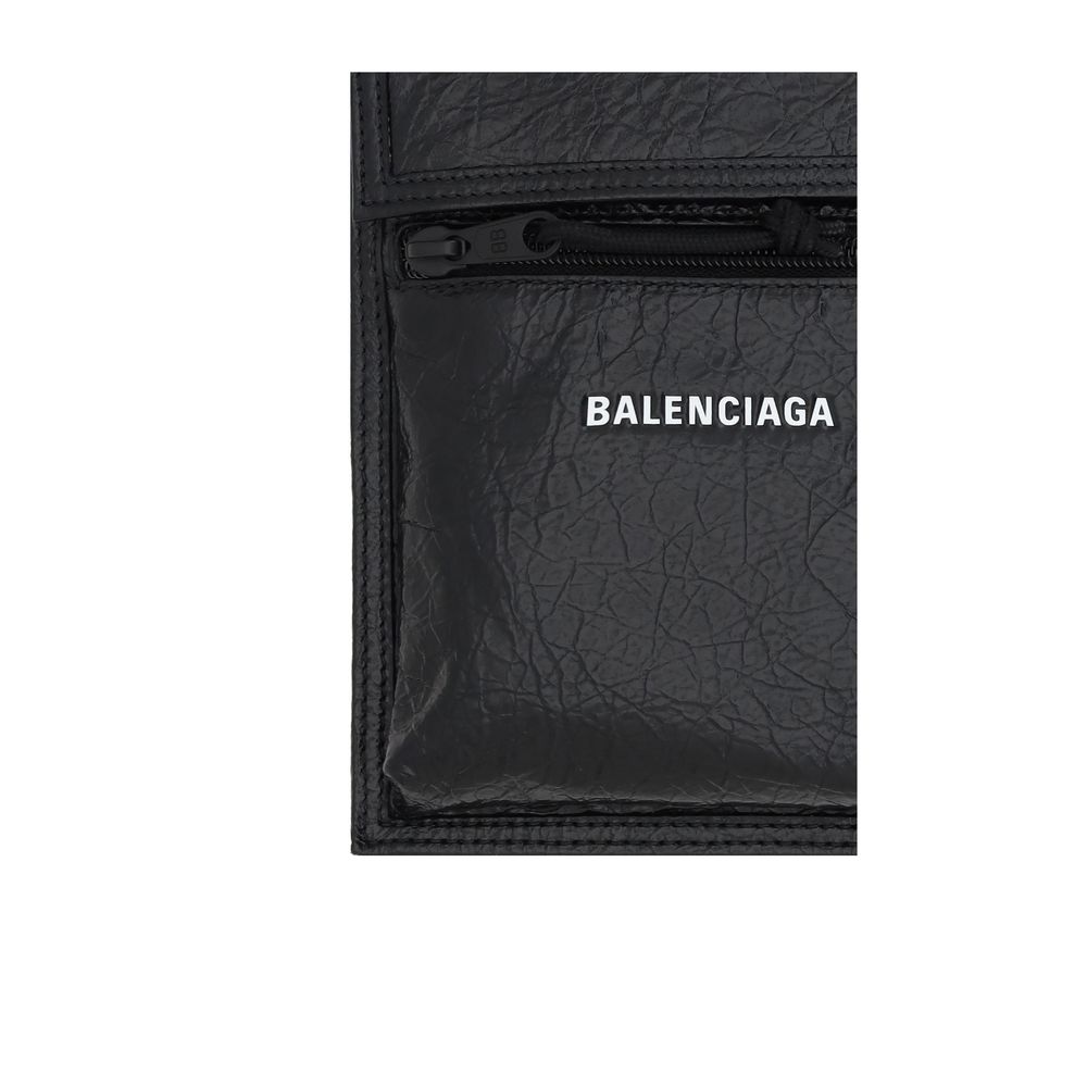 Black Calf Leather Bos Taurus Shoulder Bag