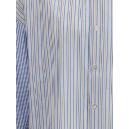 Light Blue Cotton Pattern Shirt