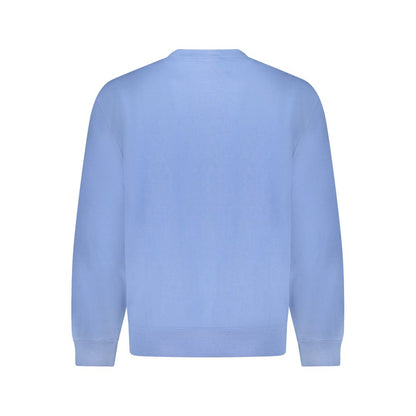 Blue Cotton Men Sweater