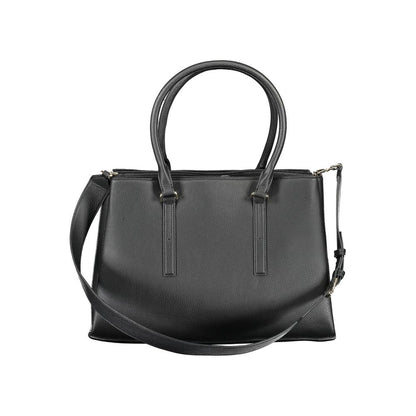 Black Polyester Handbag