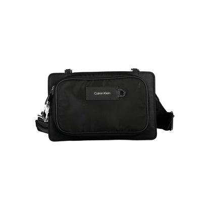 Black Polyester Shoulder Bag