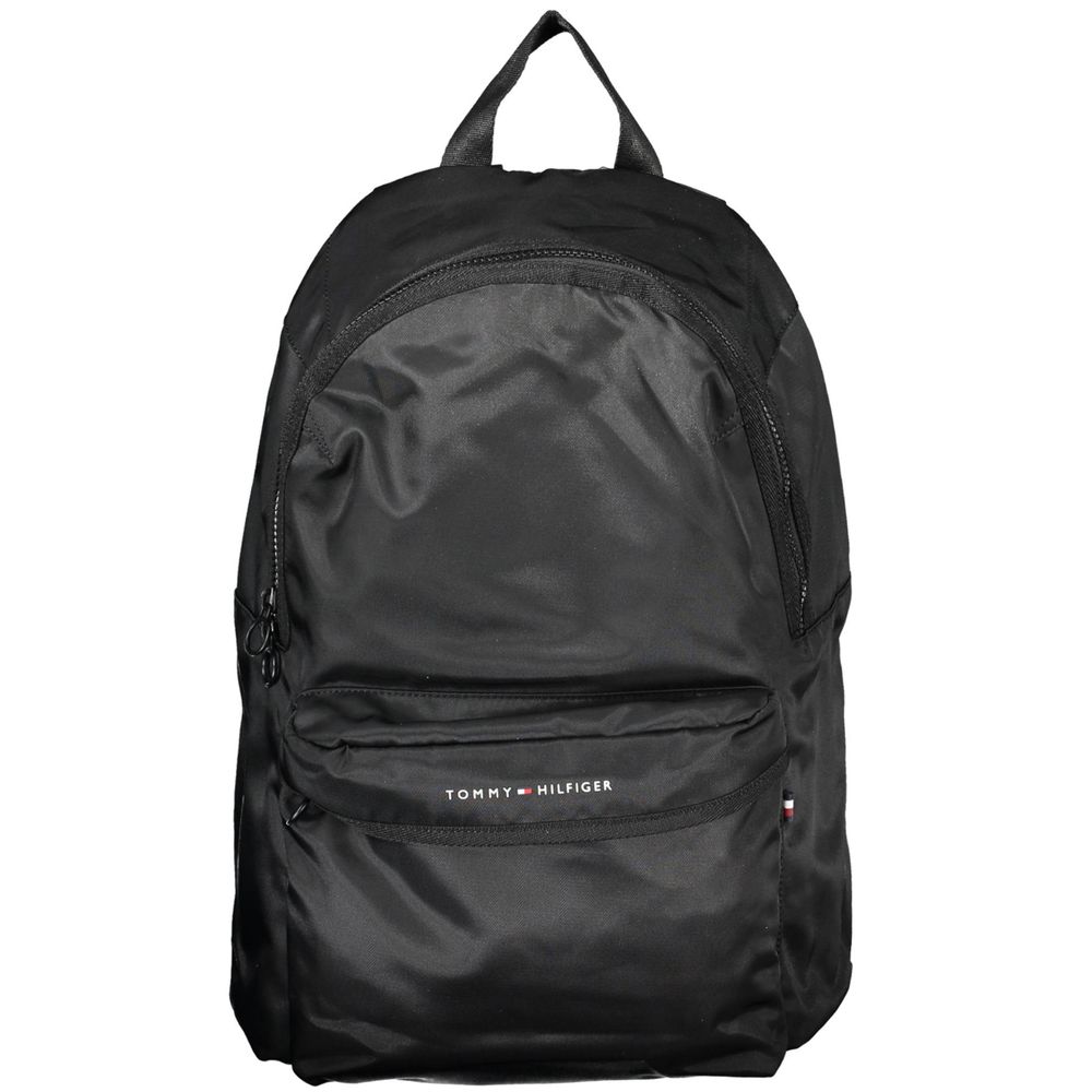 Black Polyester Backpack