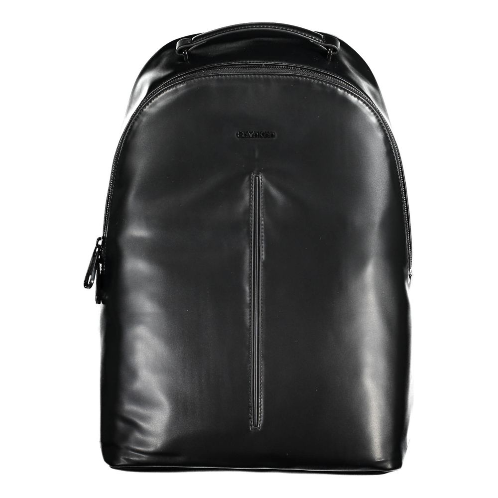 Black Polyester Backpack