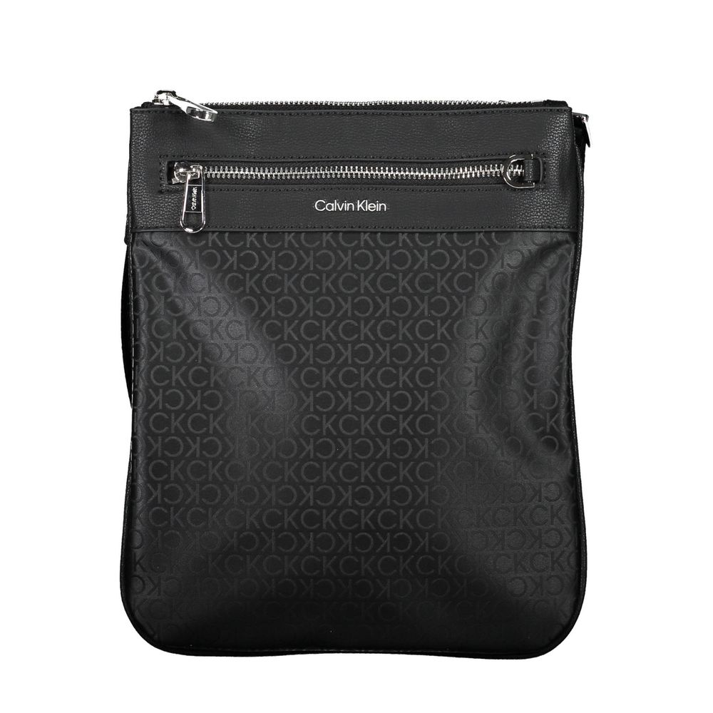Black Polyester Shoulder Bag