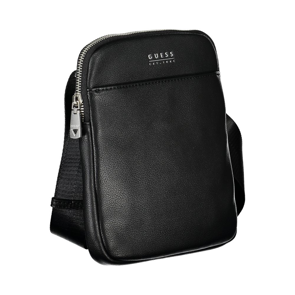 Black Polyethylene Shoulder Bag